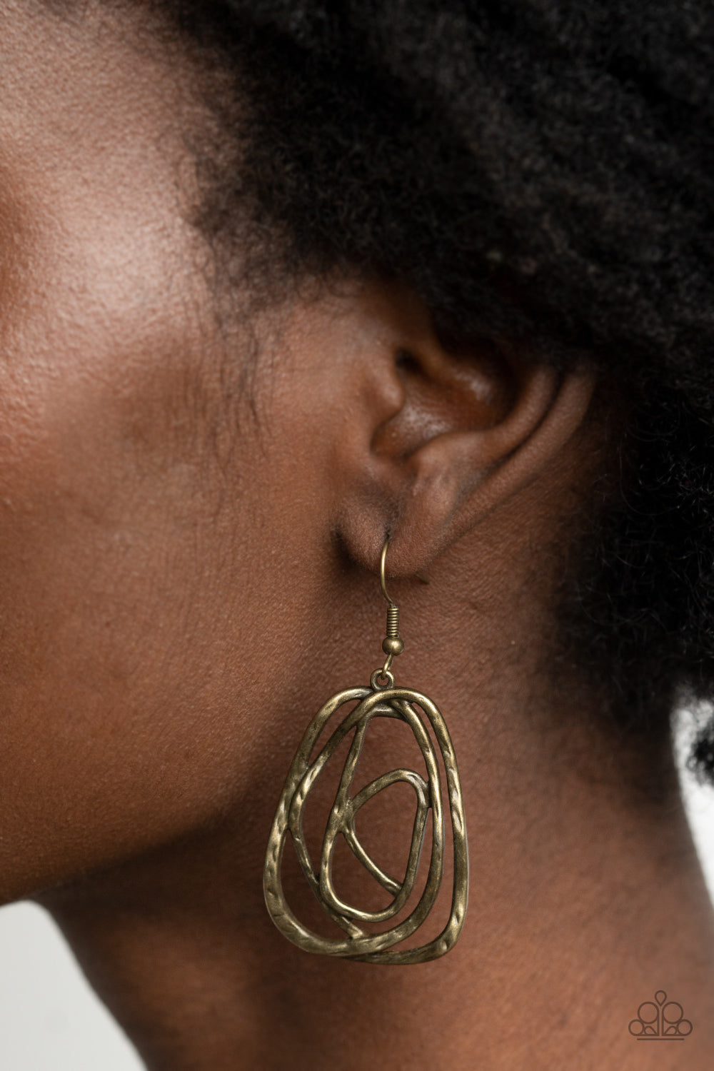 Artisan Relic - Brass Earring