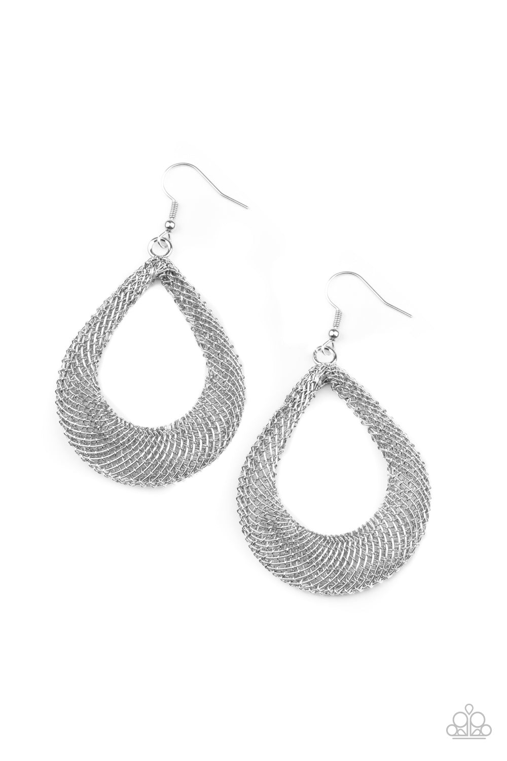 A Hot MESH - Silver Earring