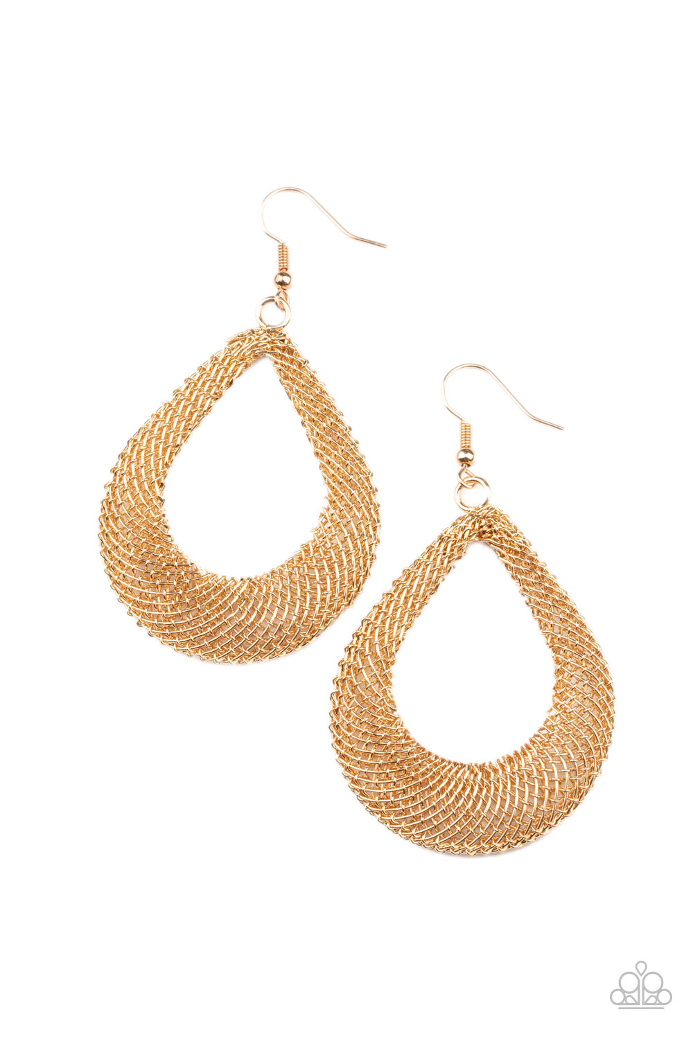 A Hot MESH - Gold Earring