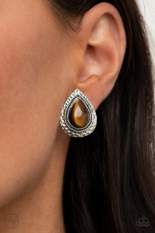 Desert Glow - Brown Earring