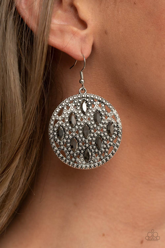 Medallion Stallion - Silver Earring
