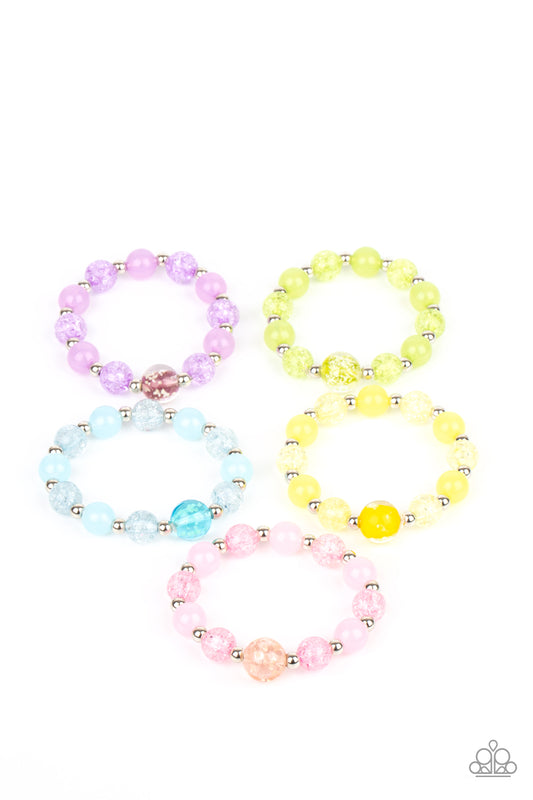 Starlet Shimmer Glassy Centerpieces - Multi Bracelet Kit, 5 Pack