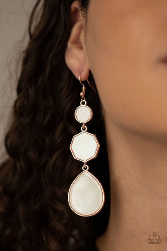 Progressively Posh - Rose Gold Earring