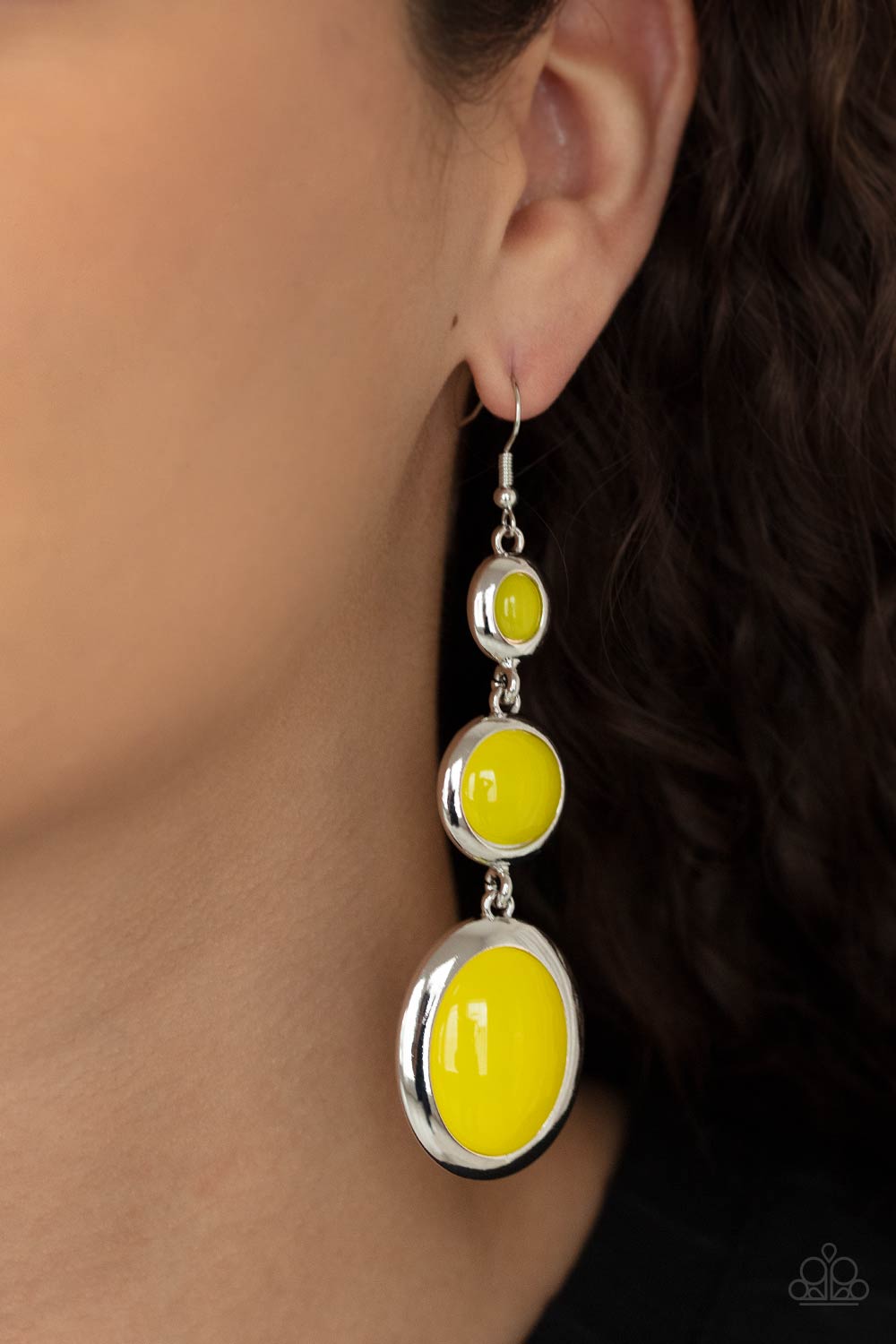 Retro Reality - Yellow Earring