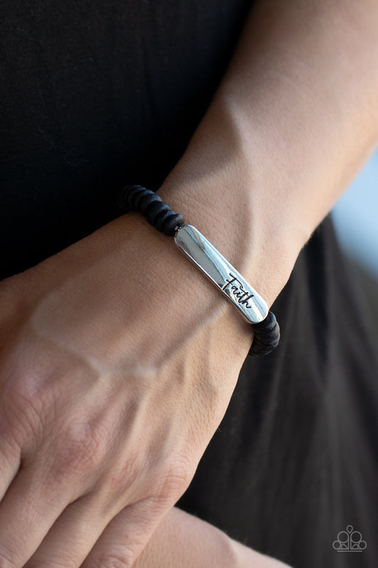 Full Faith - Black Bracelet