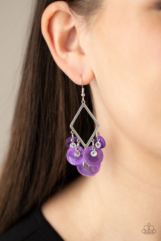 Pomp And Circumstance - Purple Earring