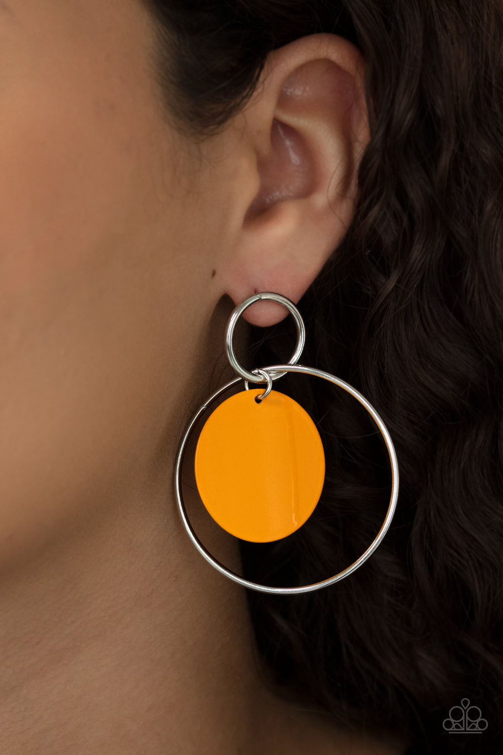 POP, Look, and Listen - Orange Earring