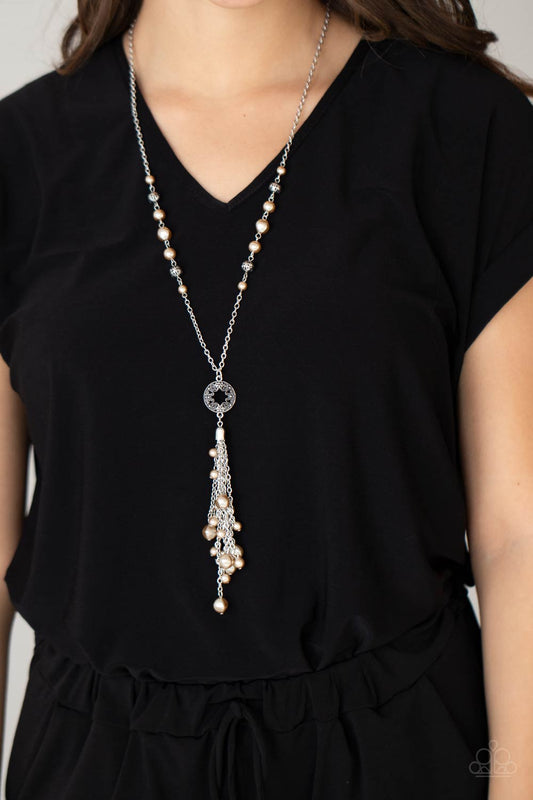 Tasseled Treasure - Brown Necklace