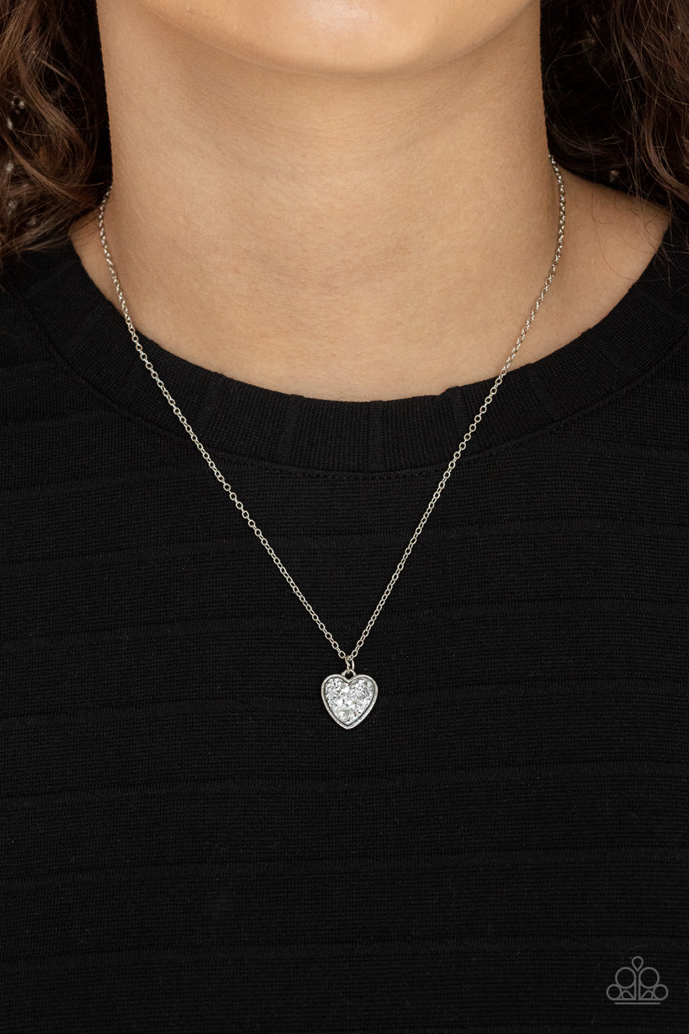Pitter-Patter, Goes My Heart - Silver Necklace