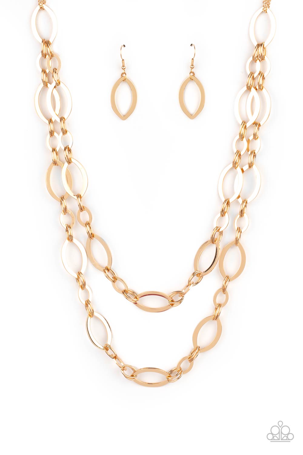 The OVAL-achiever - Gold Necklace