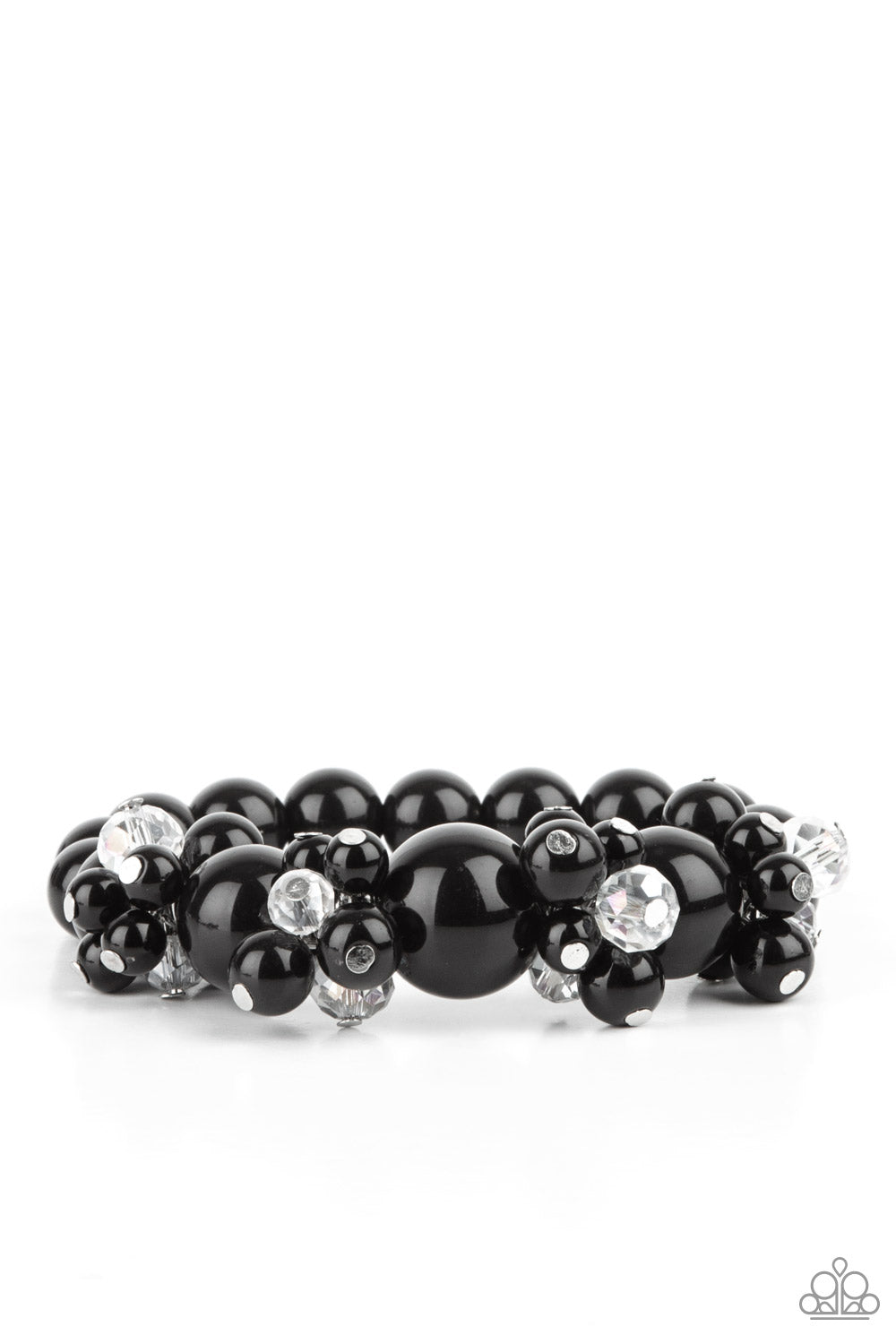 Upcycled Upscale - Black Bracelet
