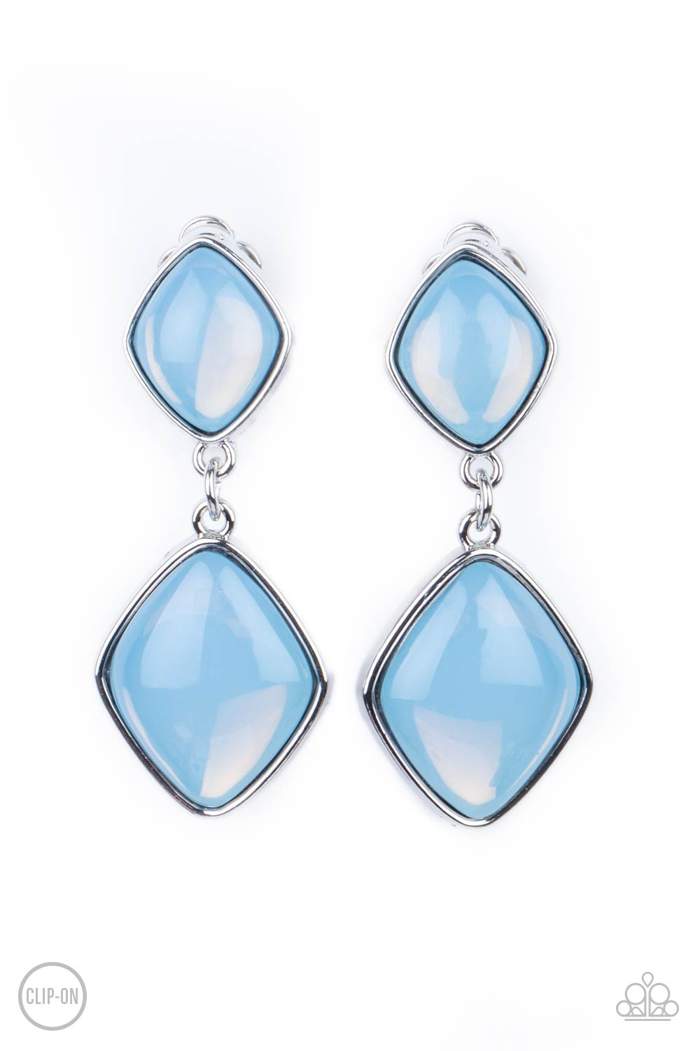 Double Dipping Diamonds - Blue Earring