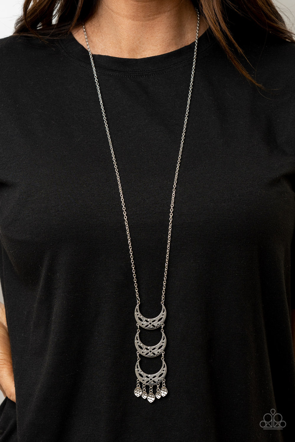 Half-Moon Child - Silver Necklace