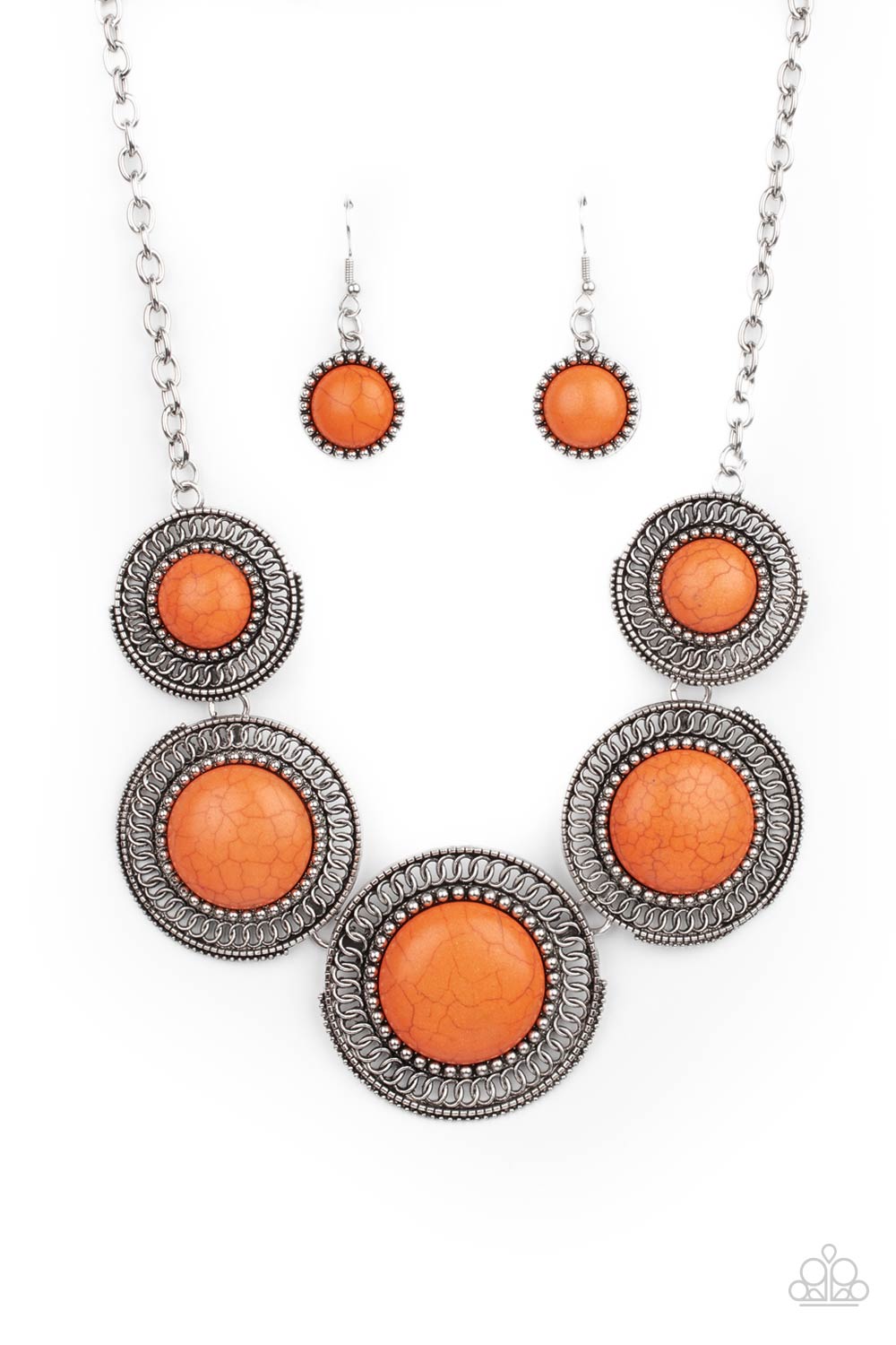 She Went West - Orange Necklace