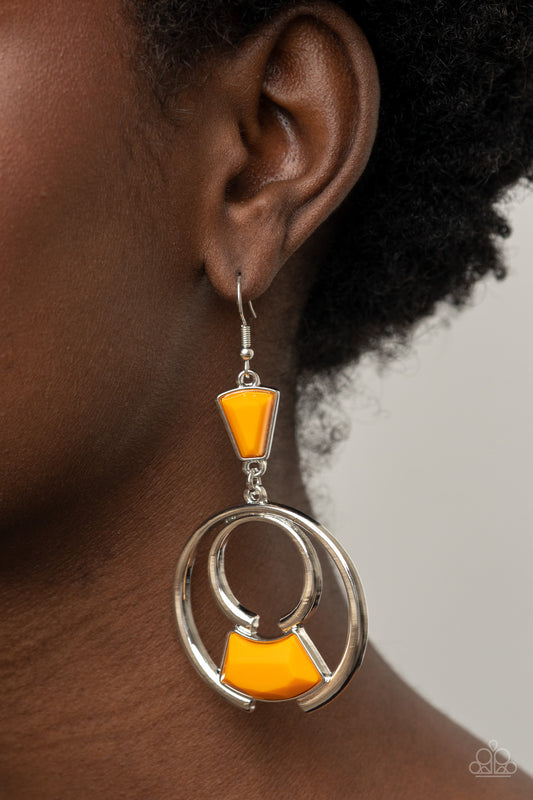 Deco Dancing - Orange Earring