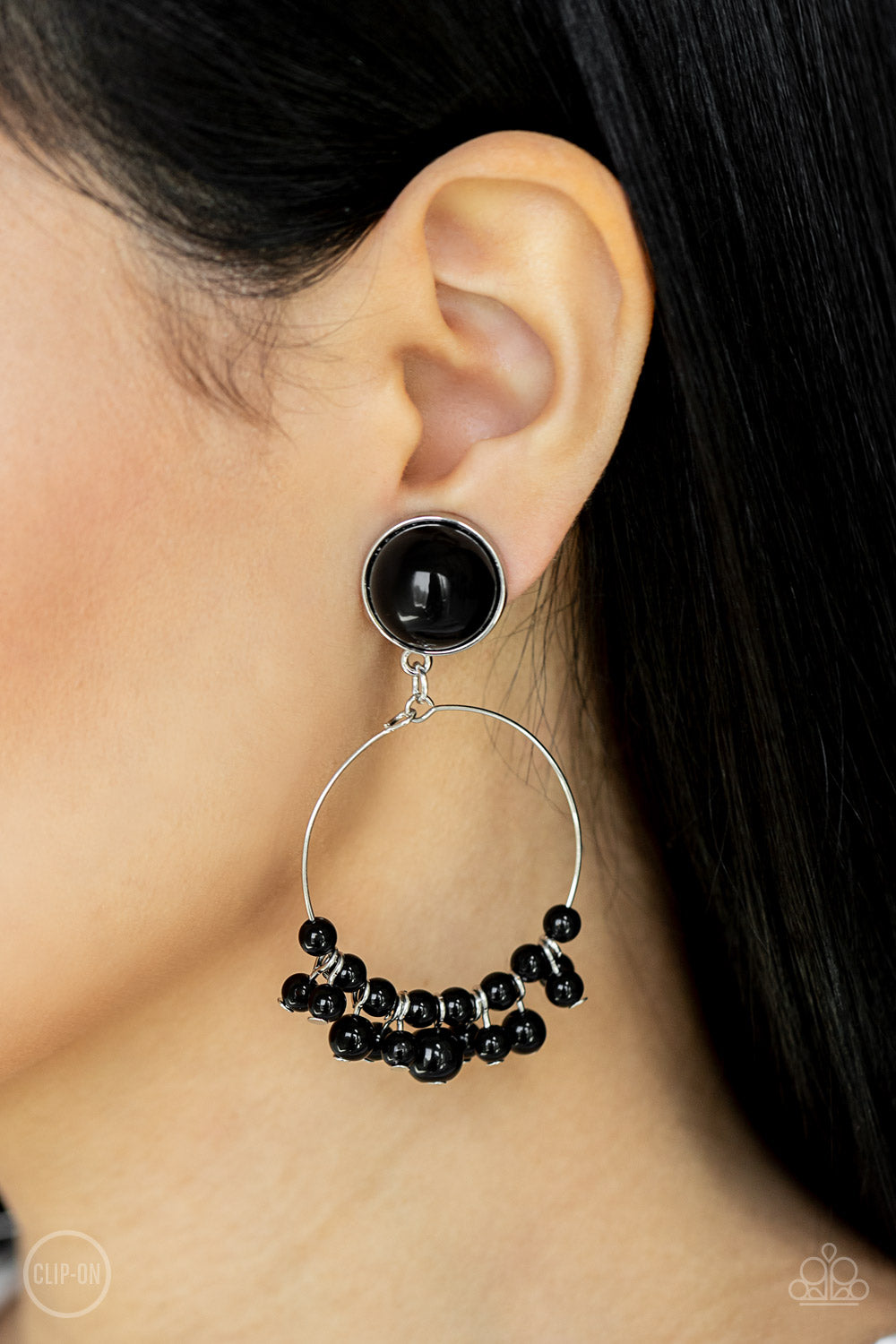 Cabaret Charm - Black Earring