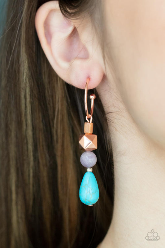 Boulevard Stroll - Copper Earring
