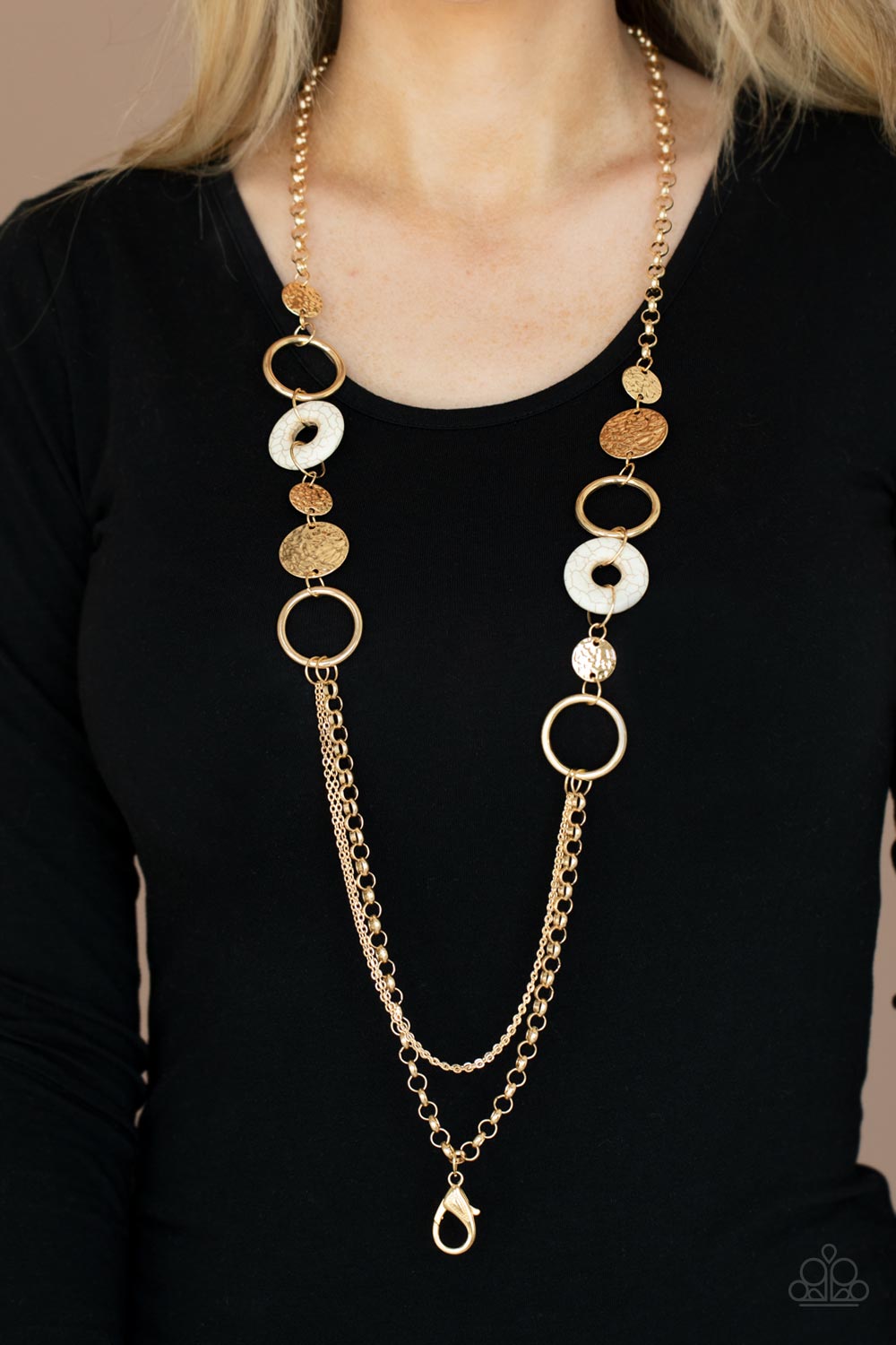 Grounded Glamour - Gold Lanyard Necklace