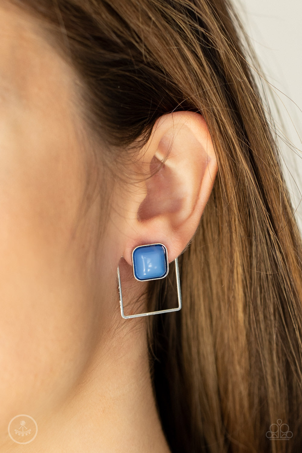 FLAIR and Square - Blue Earring