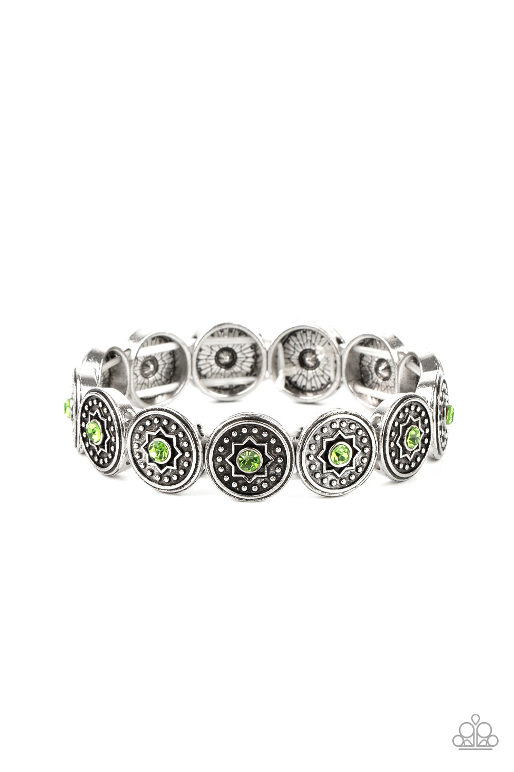 Colorfully Celestial - Green Bracelet