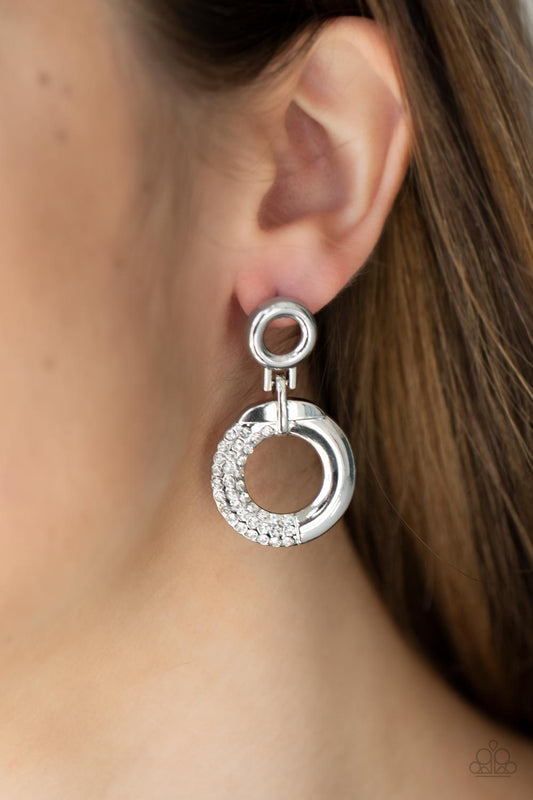 Modern Motivation - White Earring