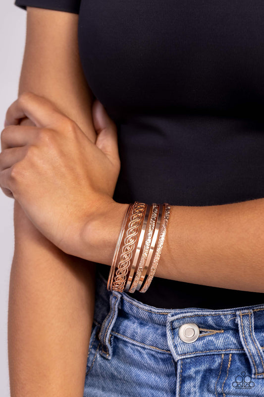 Stockpiled Shimmer - Rose Gold Bracelet