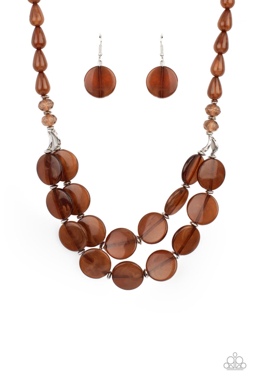 Beach Day Demure - Brown Necklace