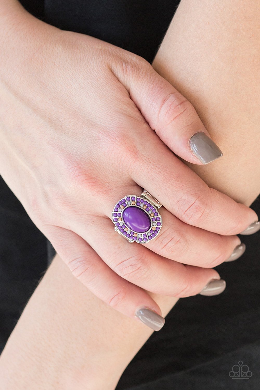 Purple Colorfully Rustic Ring