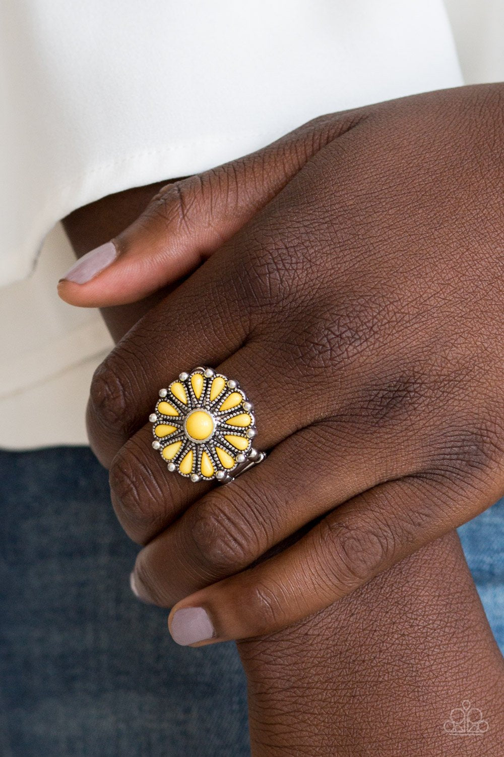 Yellow Poppy Pop-tastic Ring