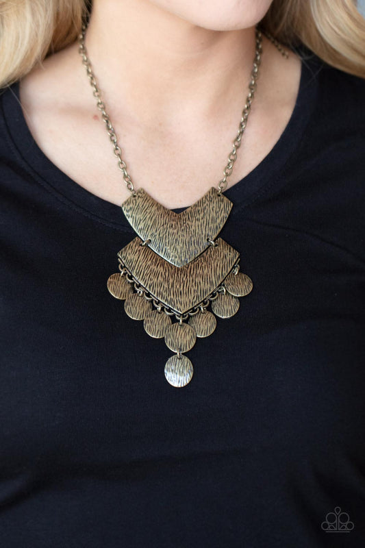 Keys to the ANIMAL Kingdom - Brass Necklace