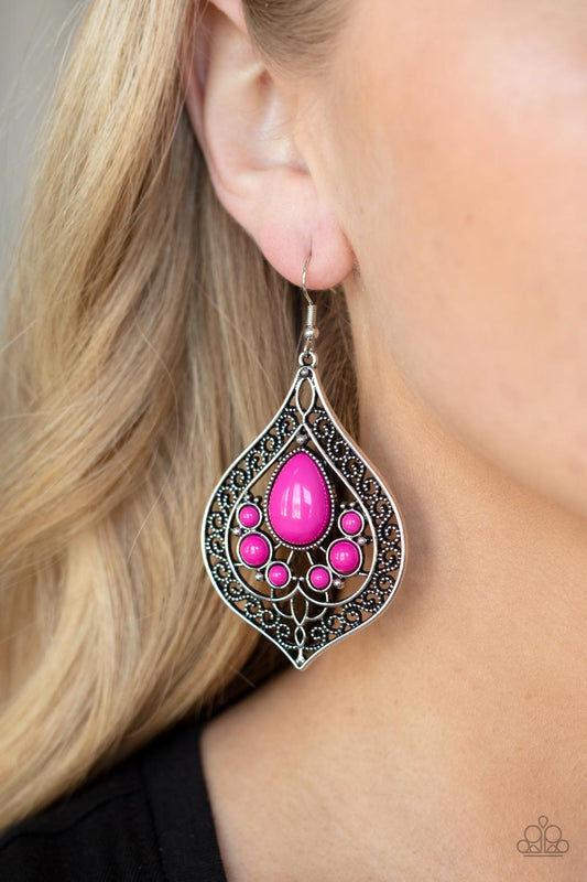 New Delhi Nouveau - Pink Earring