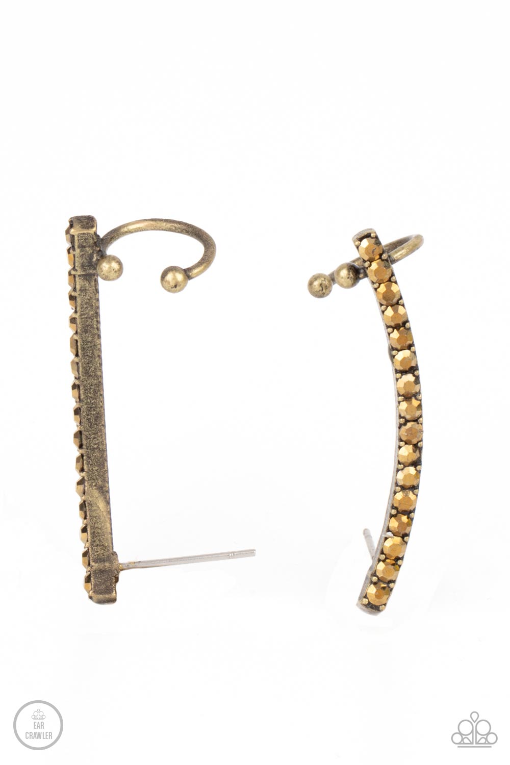 Give Me The SWOOP - Brass Post Earring Earring