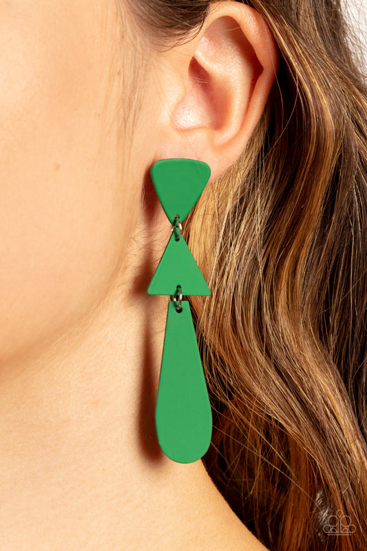 Retro Redux - Green Earring