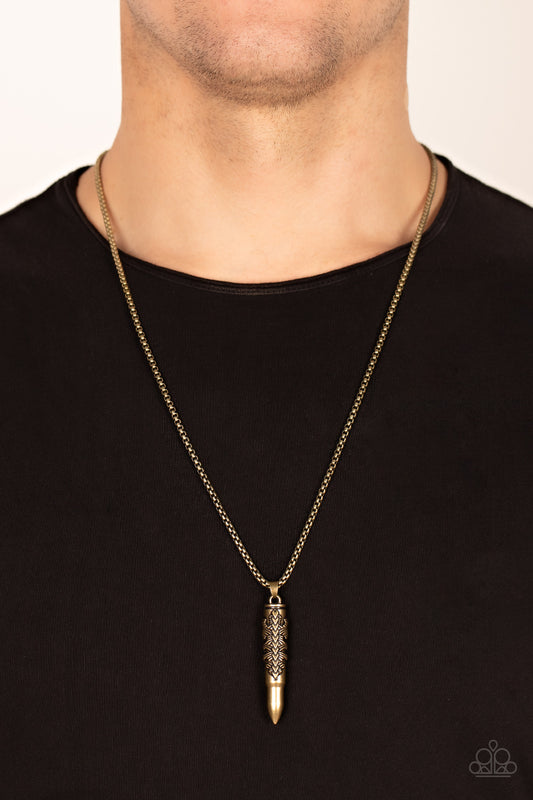 Mysterious Marksman - Brass Necklace