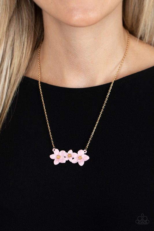 Petunia Picnic - Pink Necklace