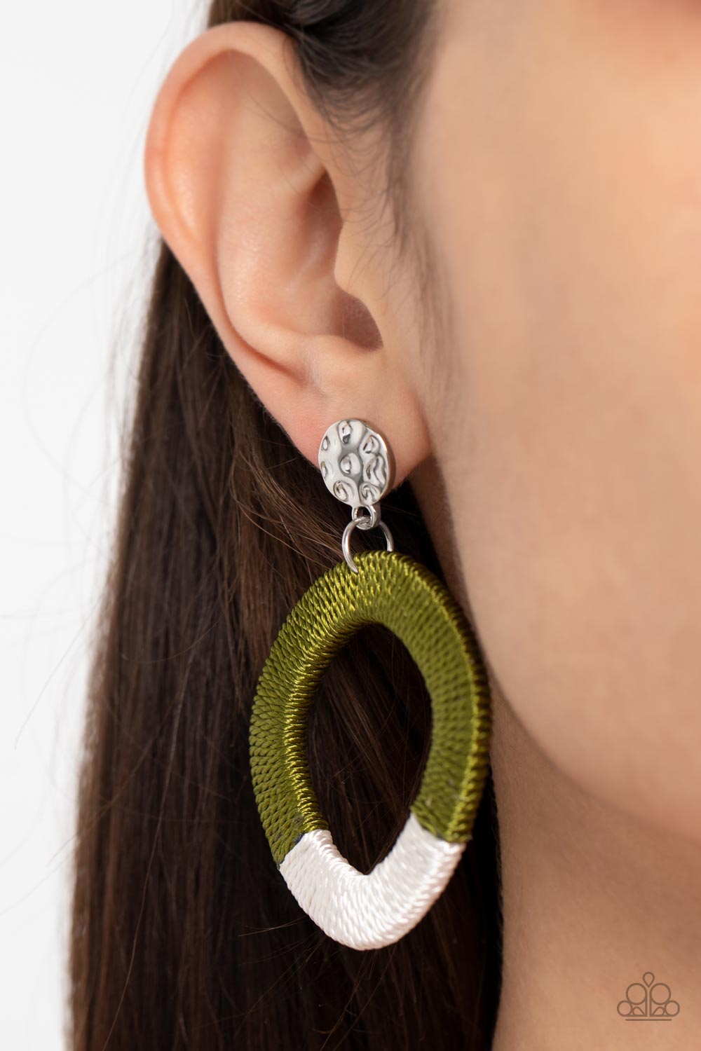 Thats a WRAPAROUND - Green Earring