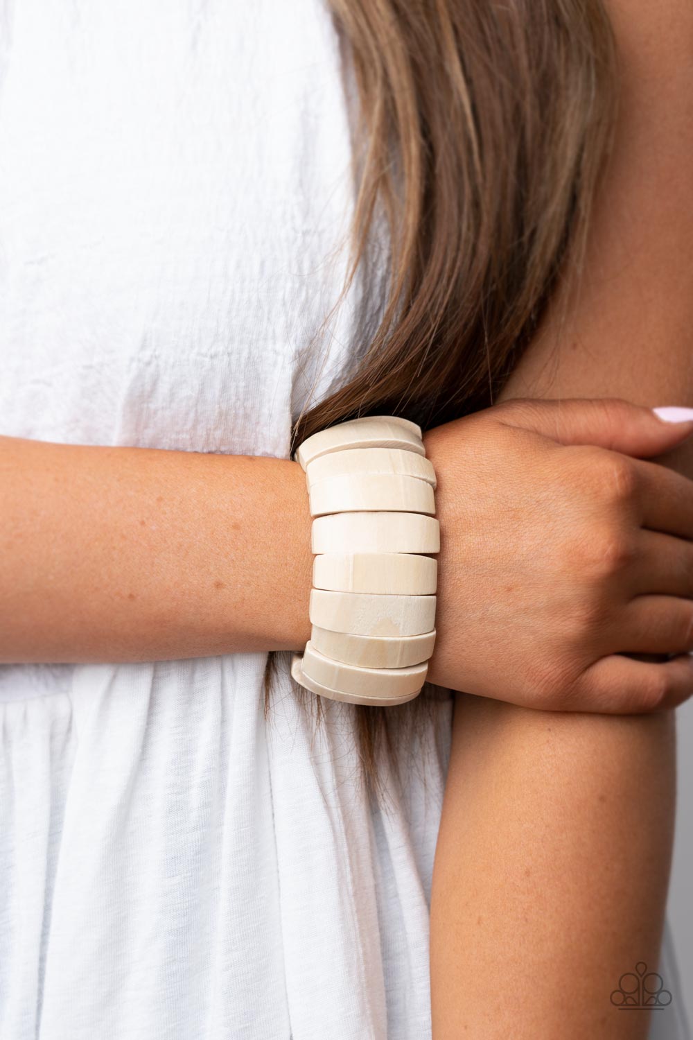 Boardwalk Bonanza - White Braclet