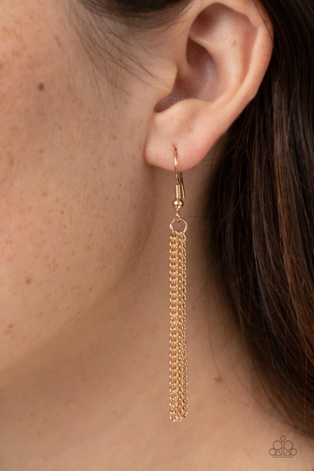 Undauntingly Urban - Gold Necklace