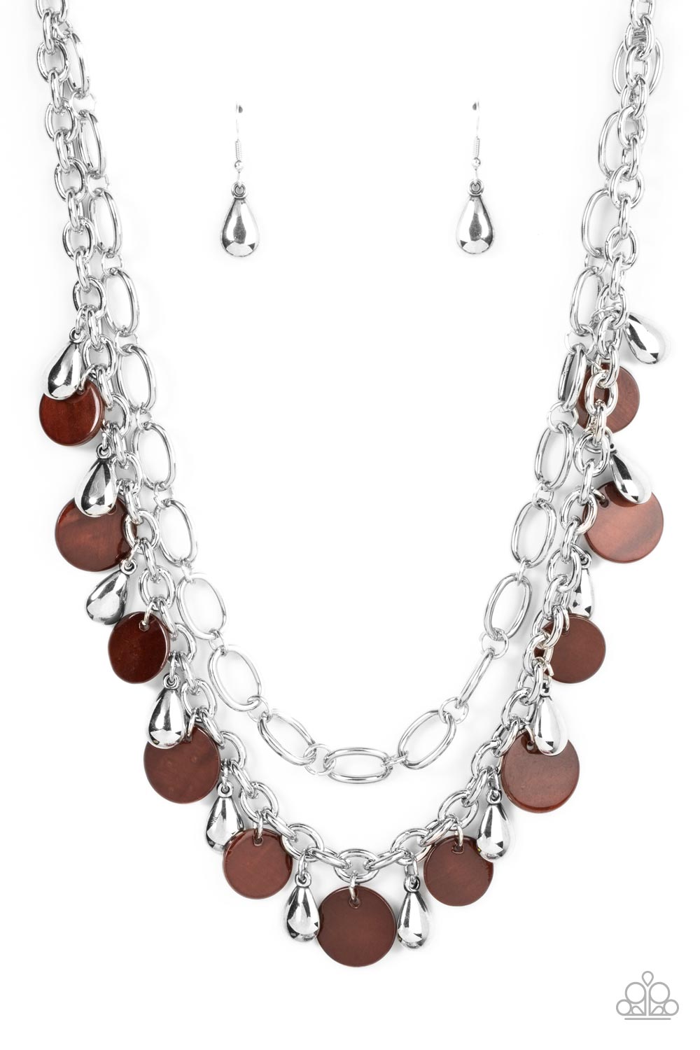 Beachfront Fabulous - Brown Necklace