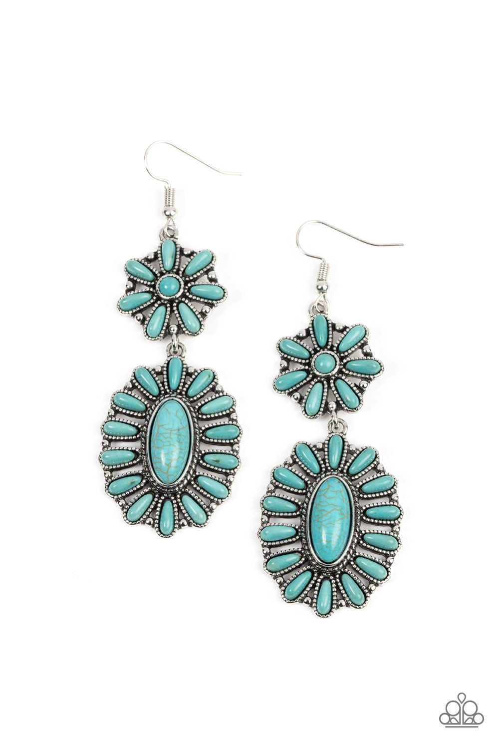 Richly Rustler - Blue Earring