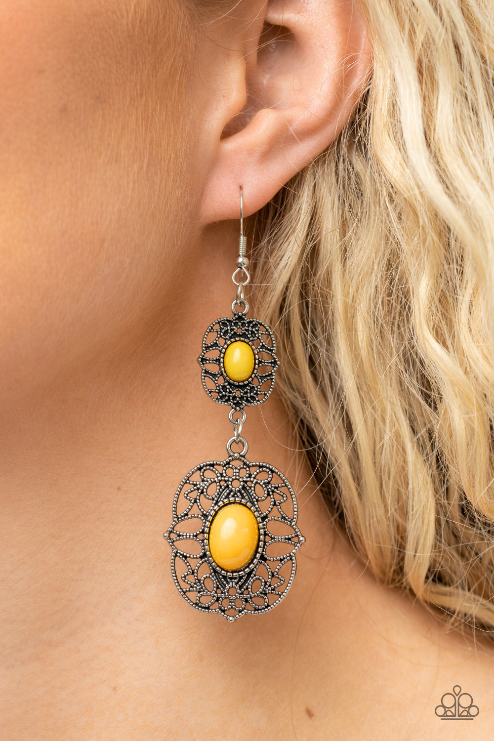 Victorian Villa - Yellow Earring