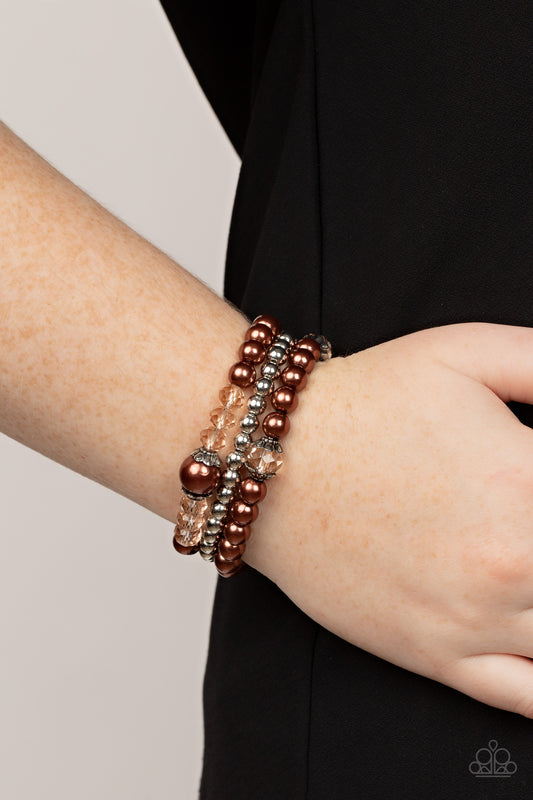 Positively Polished - Brown Bracelet