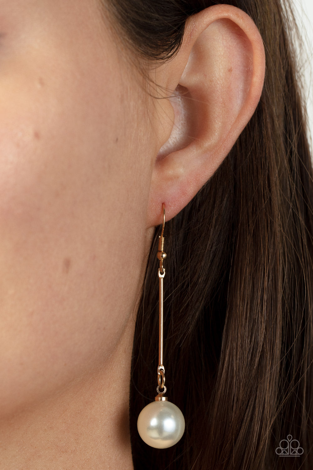 Pearl Redux - Gold Earring