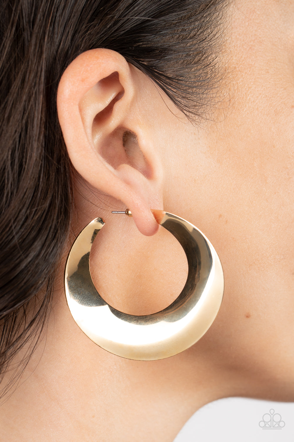 Power Curves - Gold Earring