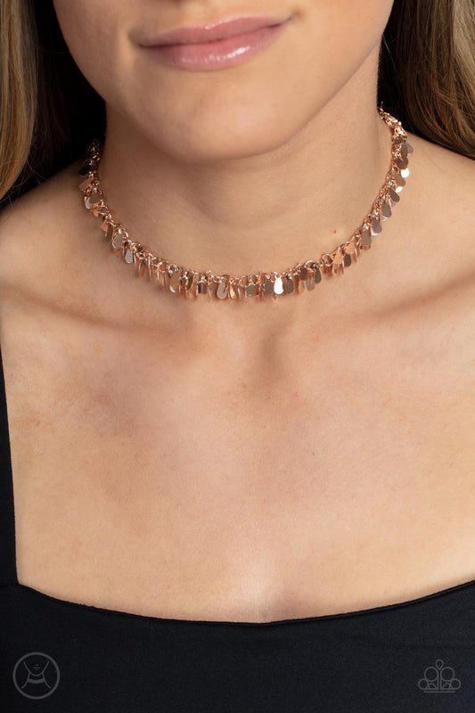 Surreal Shimmer - Gold Necklace