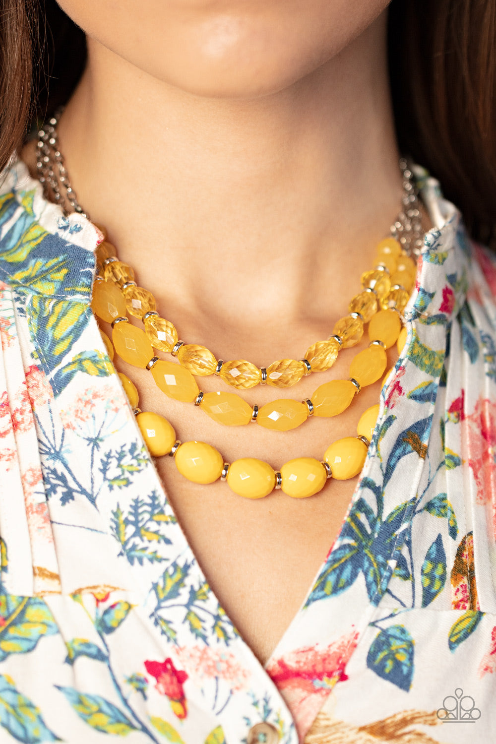 Tropical Hideaway - Yellow Necklace