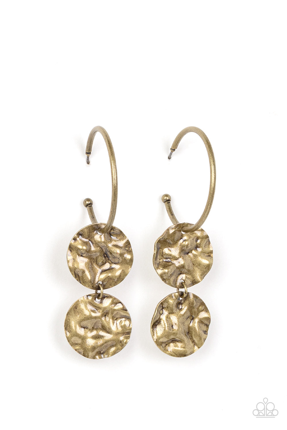 Sending Shock Waves - Brass Earring