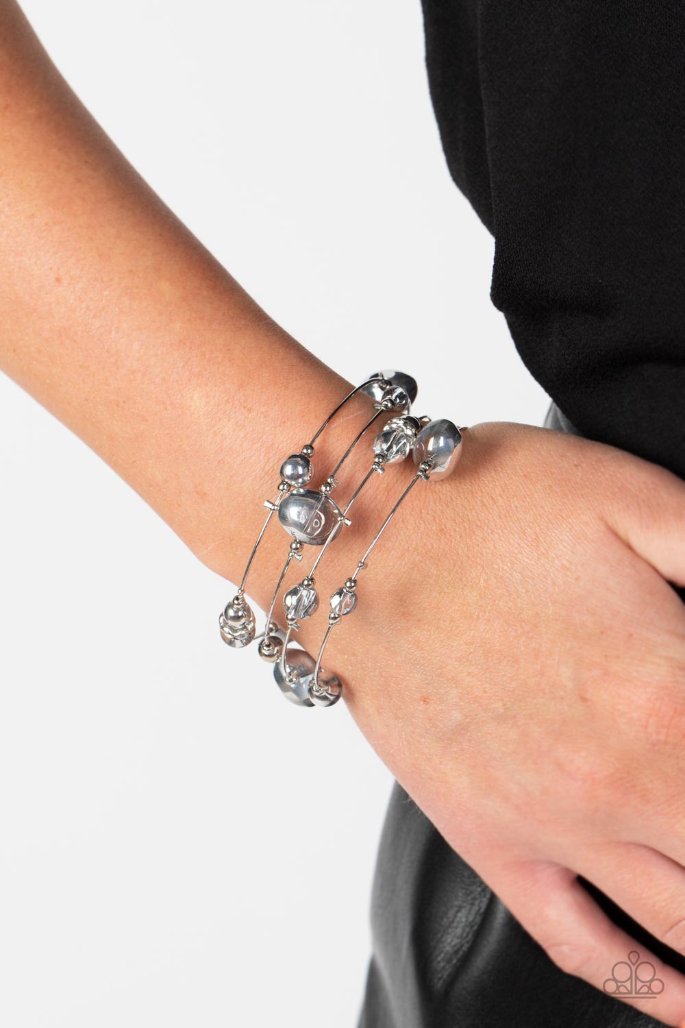 Optical Auras - Silver Bracelet