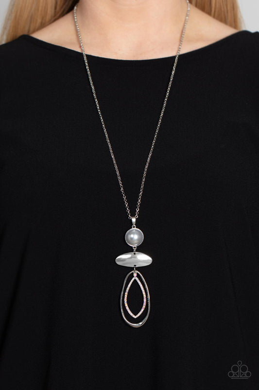 Modern Day Demure - Silver Necklace