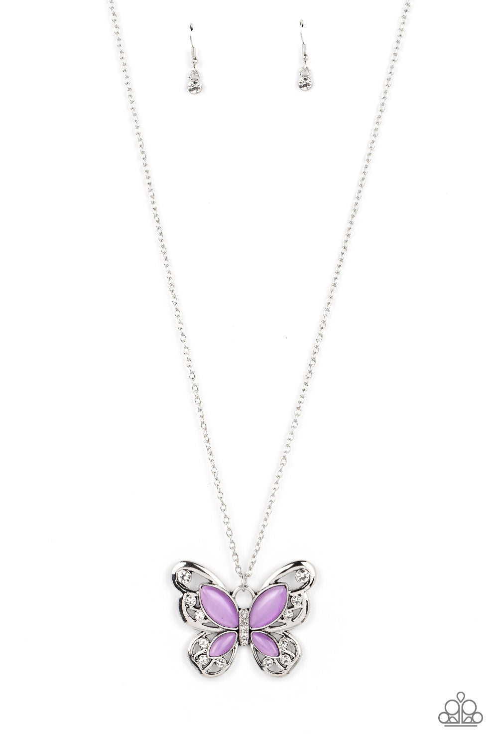 Wings Of Whimsy - Purple Necklase
